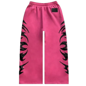 FLAME SWEATPANTS PINK POISON