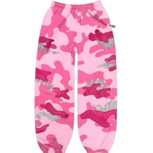 OFF DUTY CAMO SWEATPANTS BABY PINK